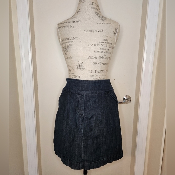 90s Denim Jean Skirt Shorts Skort - Picture 1 of 10